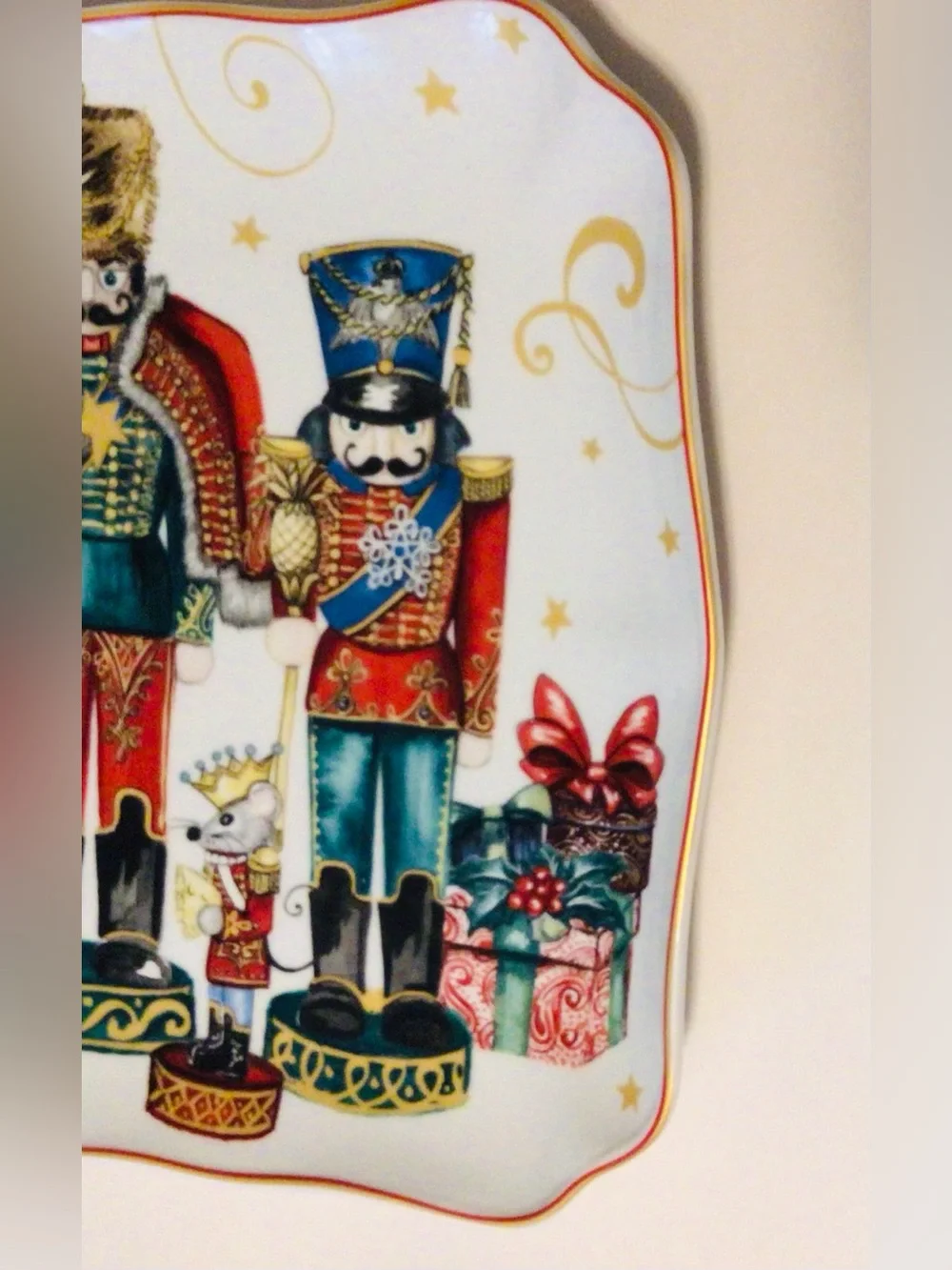 Williams Sonoma Twas The Night Before Christmas Nutcracker Platter 18x12.5 Heavy